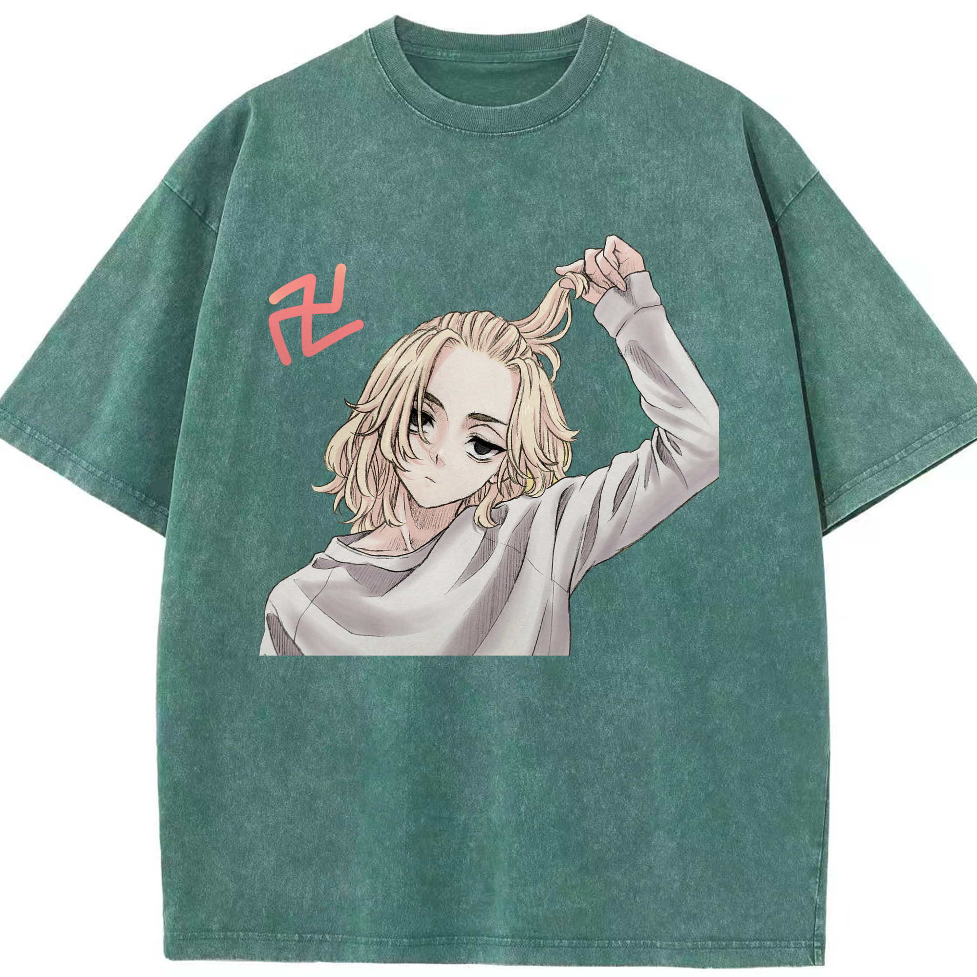 （画像用） 東京リベンジャーズ Tokyo Revengers 綿100% ヴィンテージ風 半袖Tシャツ（フロントプリント）
